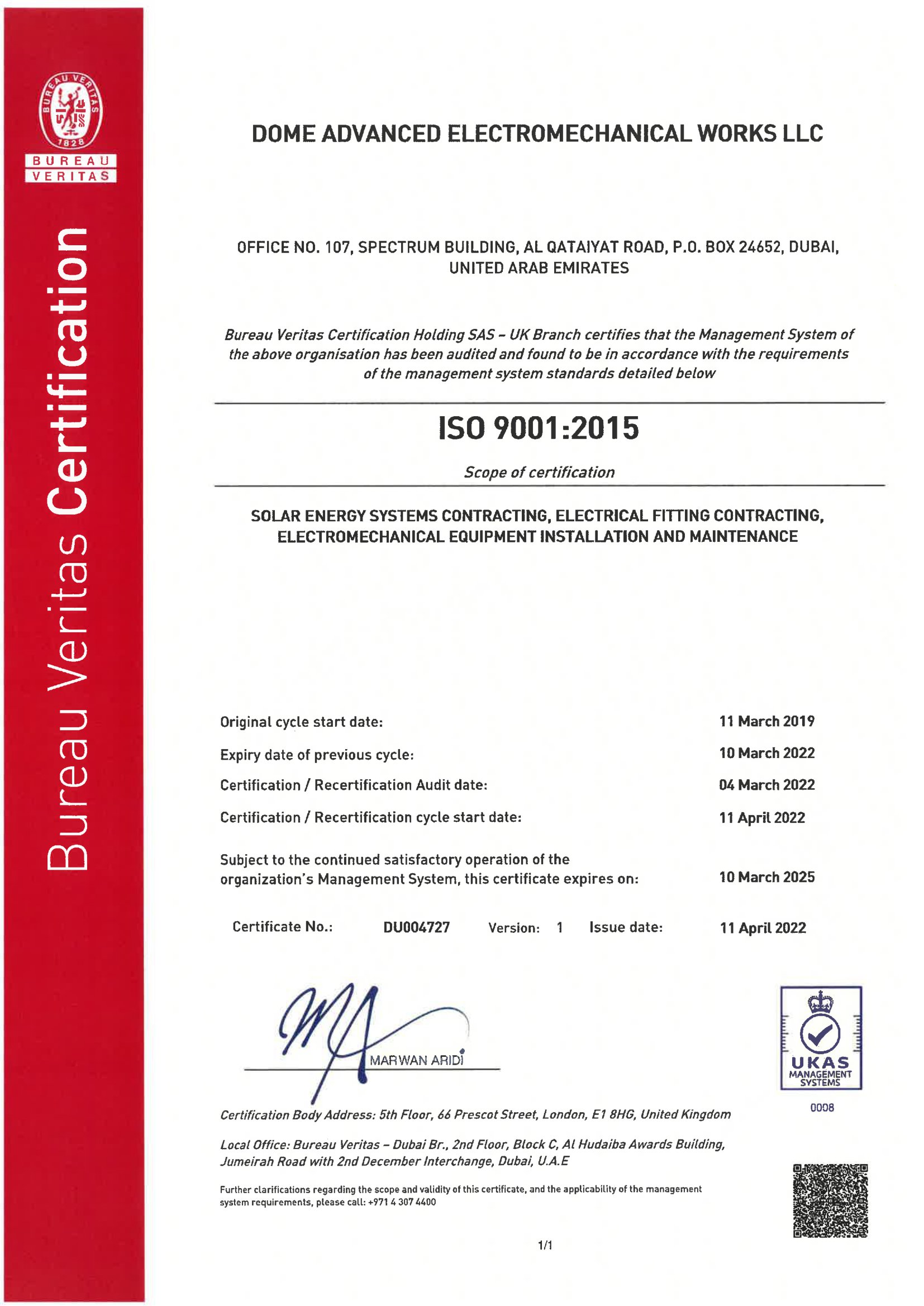 ISO Certificates